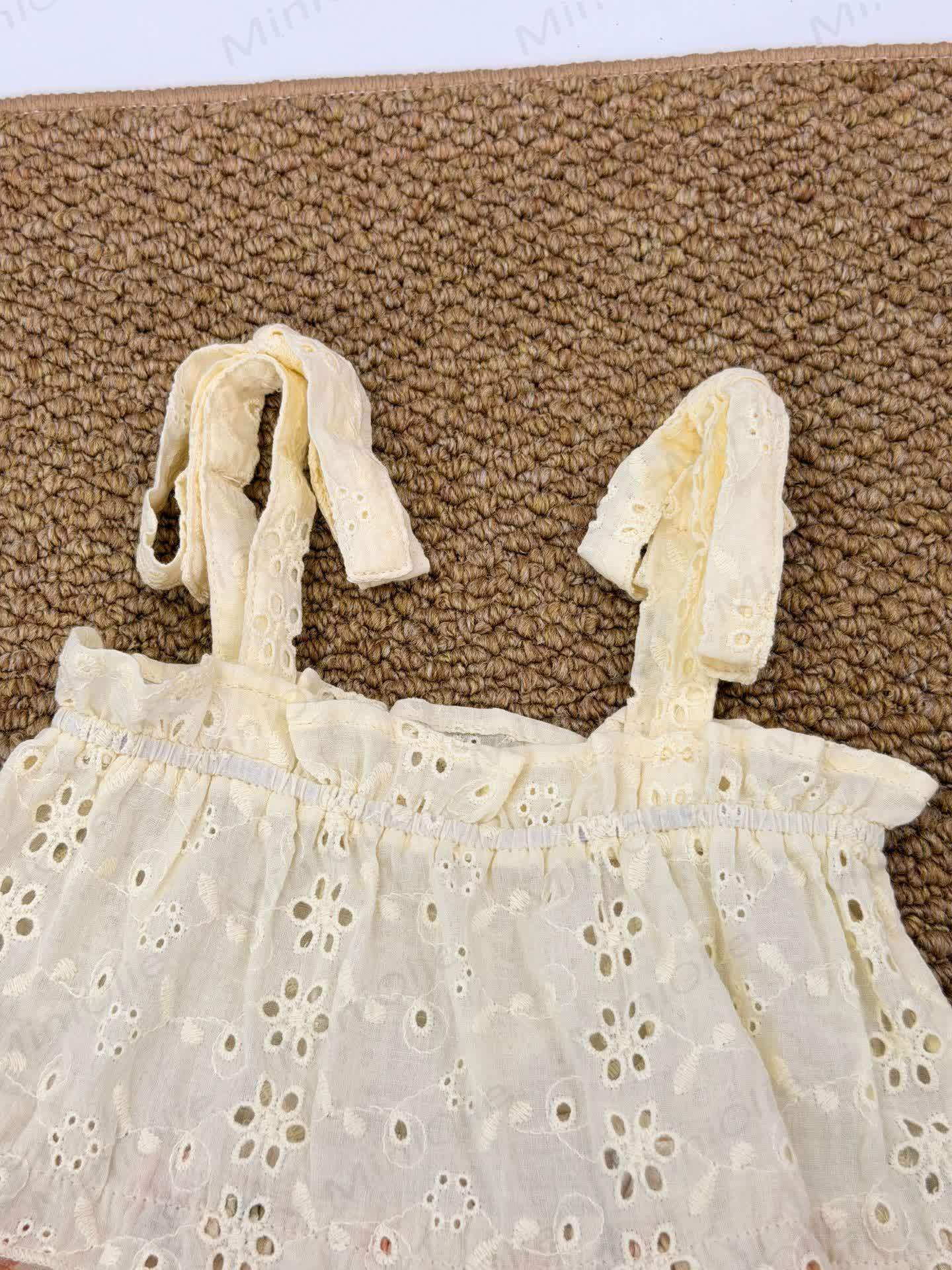 Toddler Girls Floral Cotton Sleeveless Bow Dress - image 4