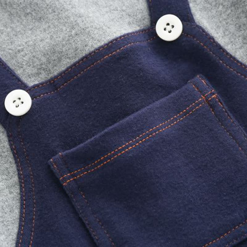Baby Boy Navy&Gray Romper - image 4