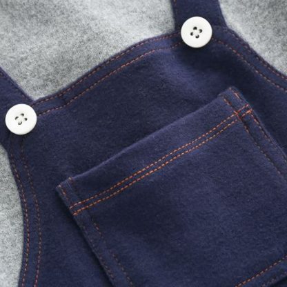 Baby Boy Navy&Gray Romper - image 4