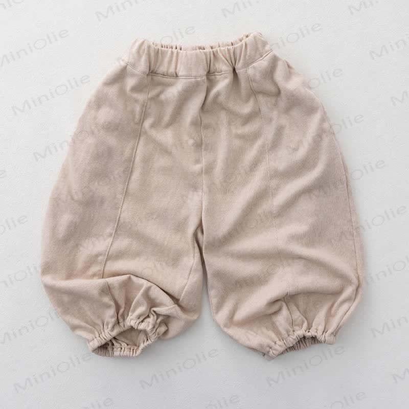 Toddler Soft Cotton Solid Color Pants - Pink - 6-7T - image 4