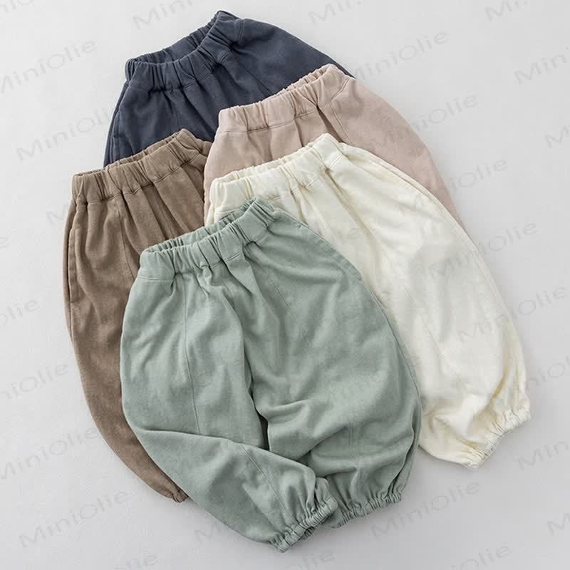 Toddler Soft Cotton Solid Color Pants - image 1