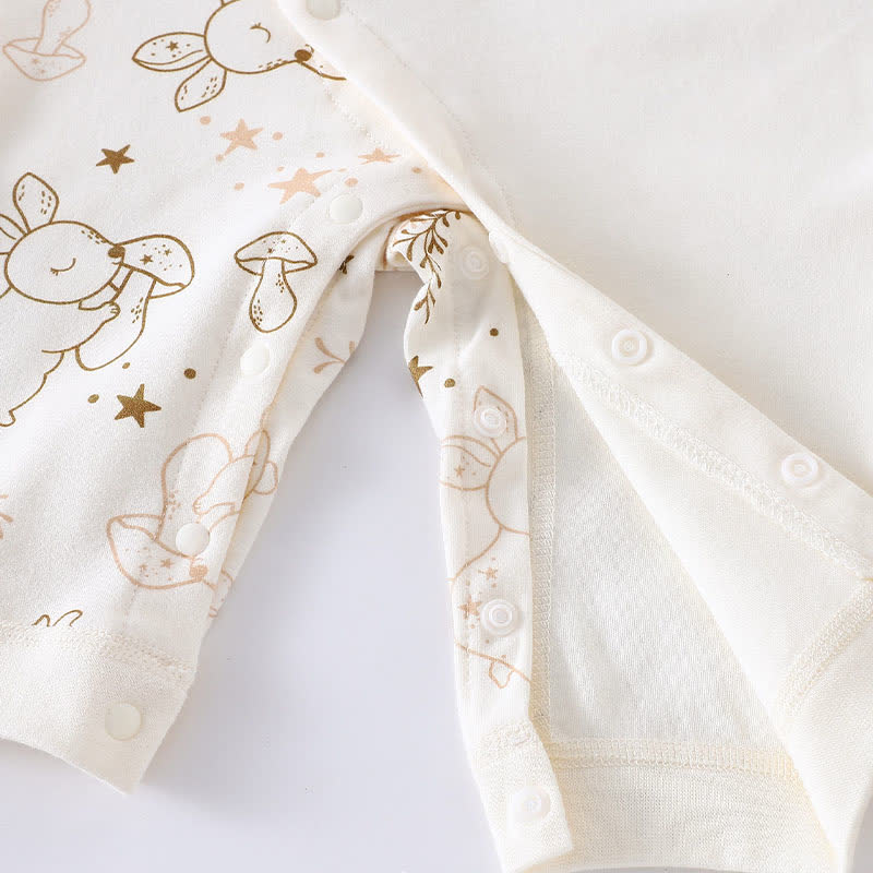 Baby Rabbit/Leopard Patch Romper - image 7