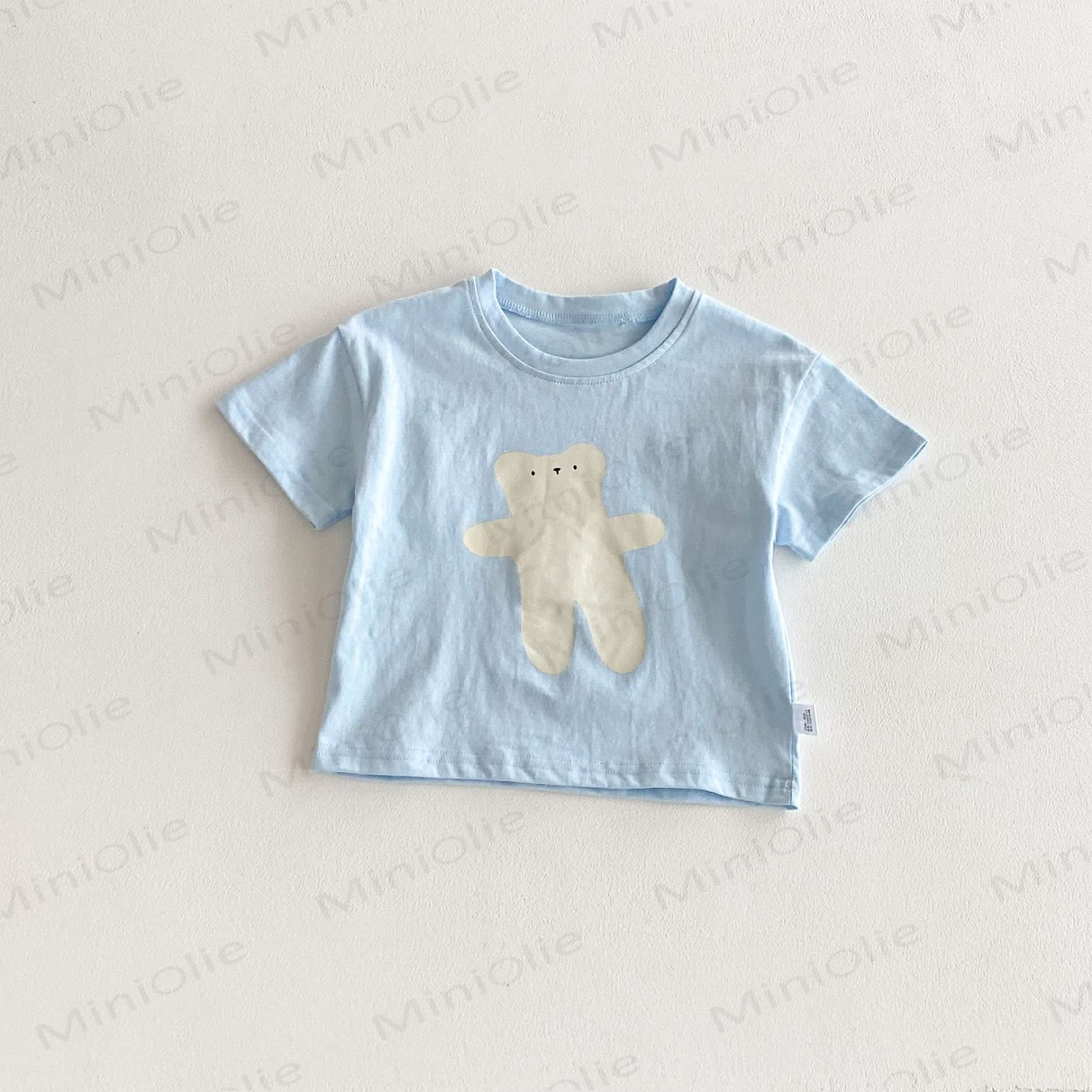 Toddler Cotton Solid Color Animals Print Tee - Blue - 6-7T - image 7