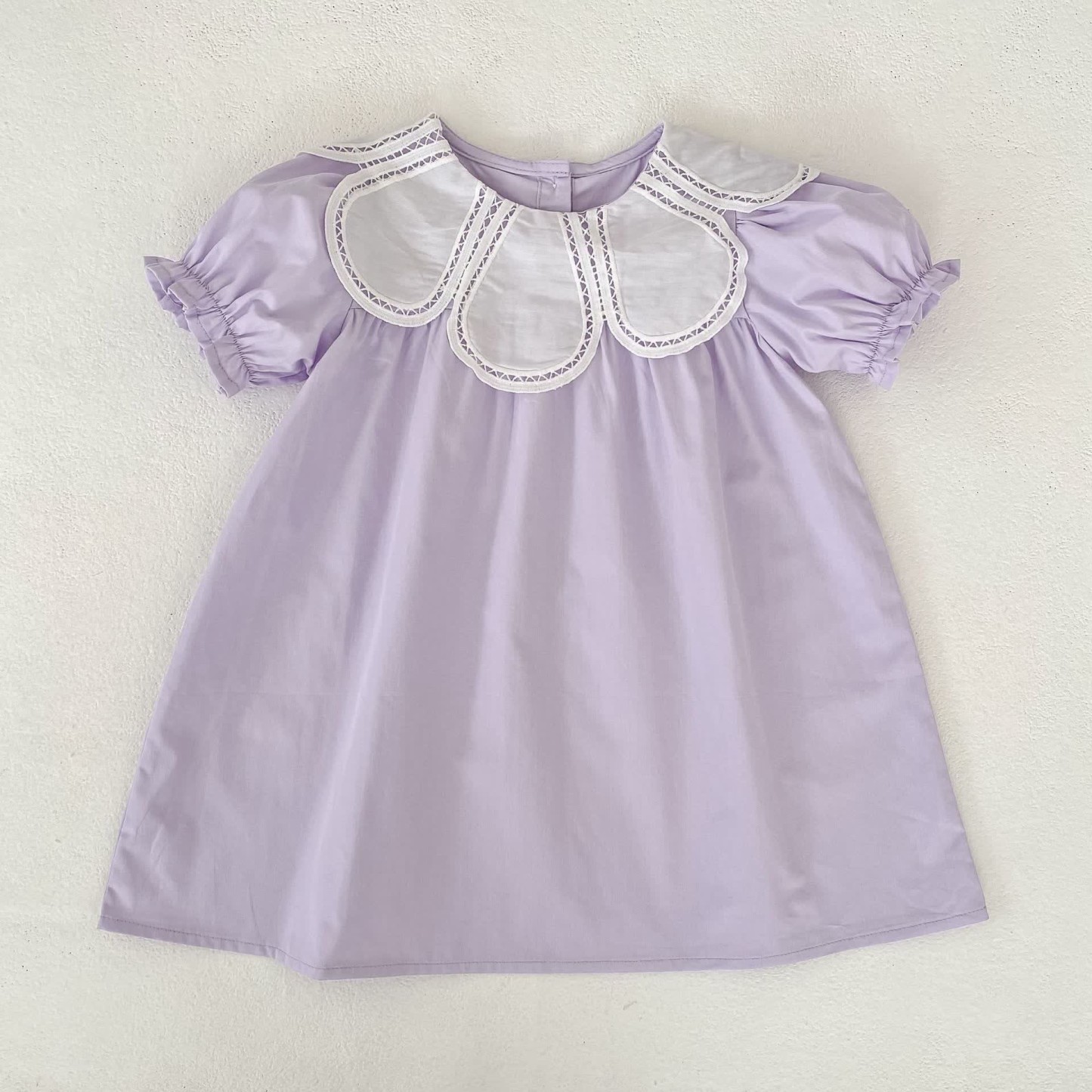 Baby Girls Solid Color Lace Dress/ Bodysuit - Purple Dress - Dress: 6-7T - image 8