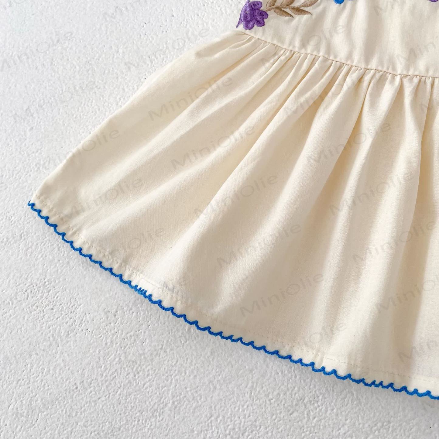 Baby Floral Cotton Tank Top and Shorts Set - image 3