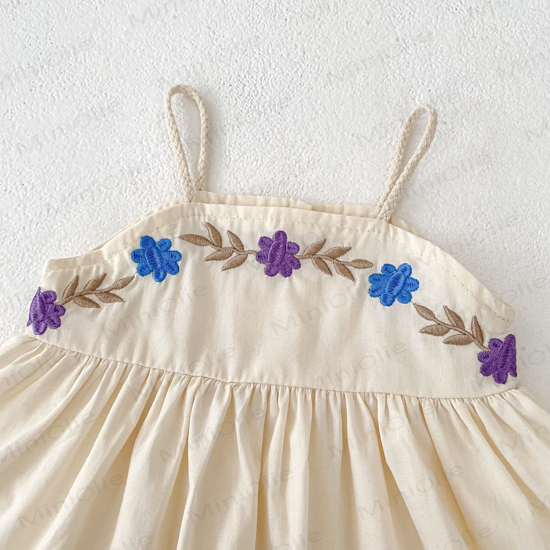 Baby Floral Cotton Tank Top and Shorts Set - image 6
