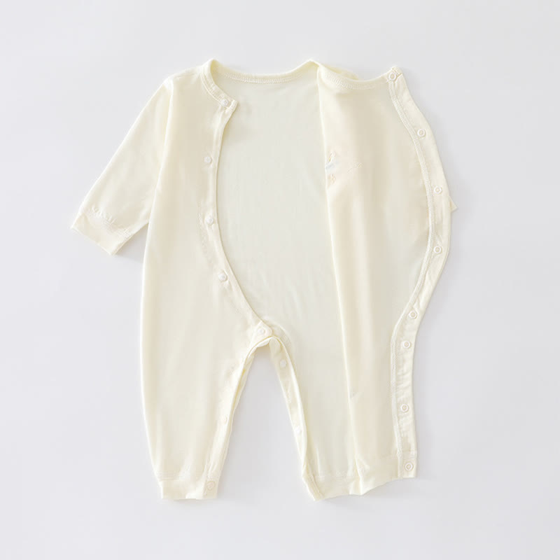 Baby Animal/Flower Solid Color Romper - image 4