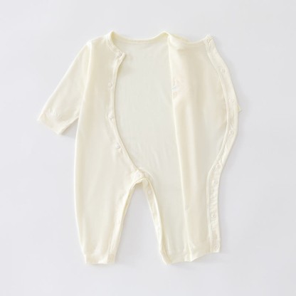 Baby Animal/Flower Solid Color Romper - image 4