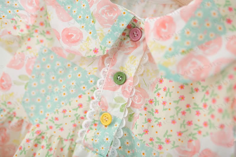 Baby Girls Floral Print Sleeveless Dress - image 4