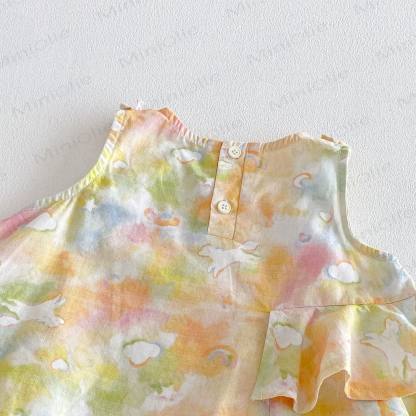 Baby Toddler Girls Pony Ruffle Stripe Dress - image 10
