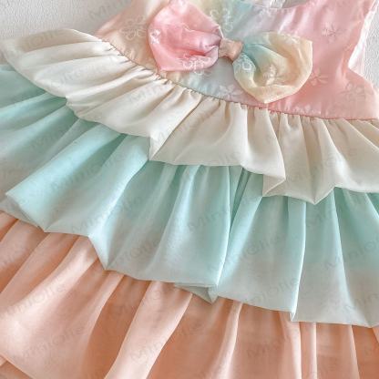 Baby Toddler Girls Bow Ruffle Sleeveless Dress - image 2