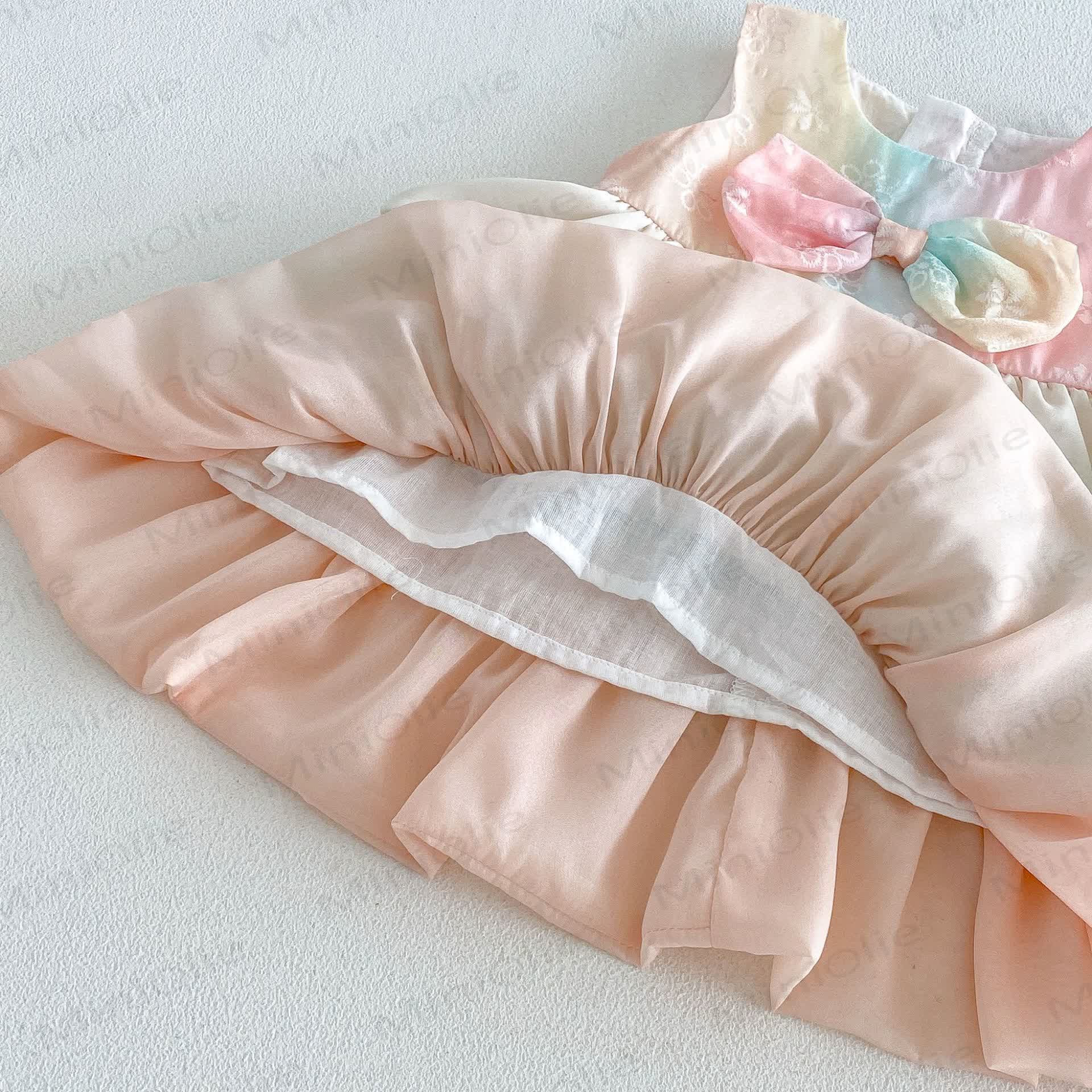 Baby Toddler Girls Bow Ruffle Sleeveless Dress - image 6