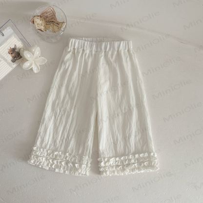 Baby Girls Color Dot Ruffle Tank Top or Solid White Pants - White - 2-3T - image 3
