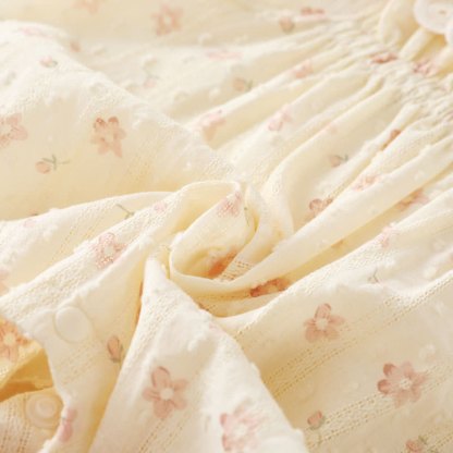 Baby Girl Yellow Floral Lace Collar Sleeveless Romper - image 7