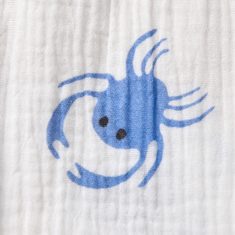Baby Crab Print Romper with Hat - image 7