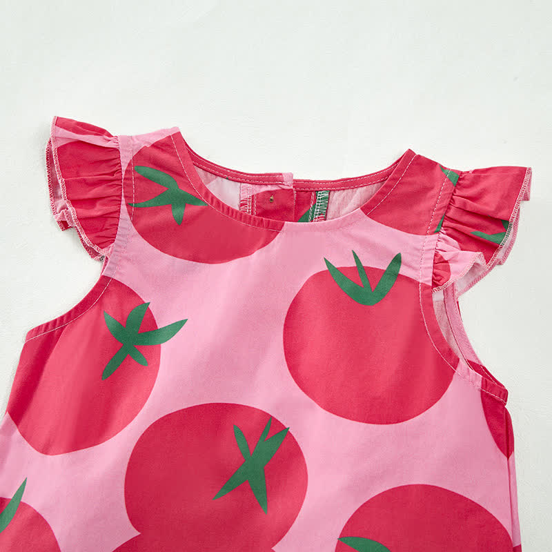 Baby Toddler Tomato Pink Top and Shorts 2-piece Set - image 5