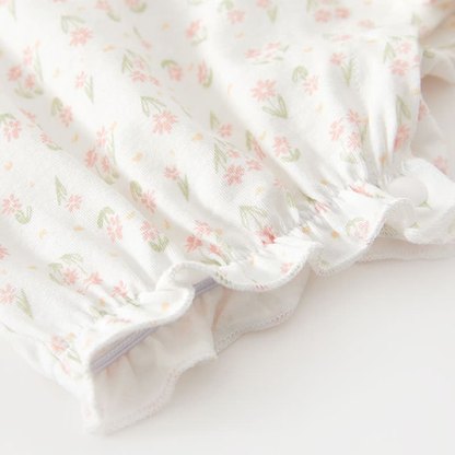 Baby Girl Cherry&Floral Peter Pan Collar Romper - image 6