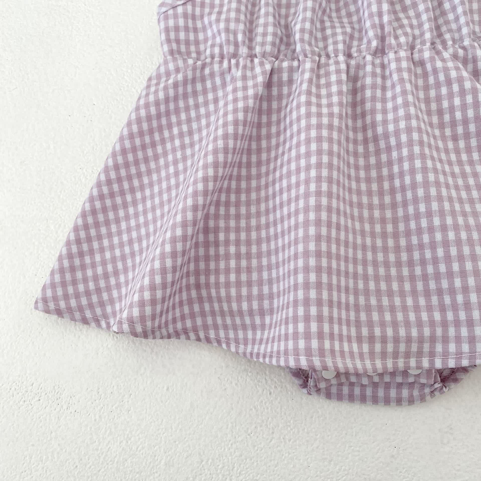 Baby Girls Gingham Sleeveless Dress or Hat - image 5