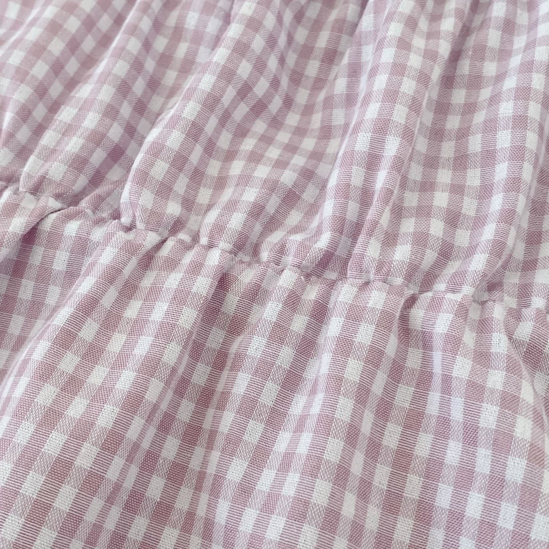 Baby Girls Gingham Sleeveless Dress or Hat - image 6