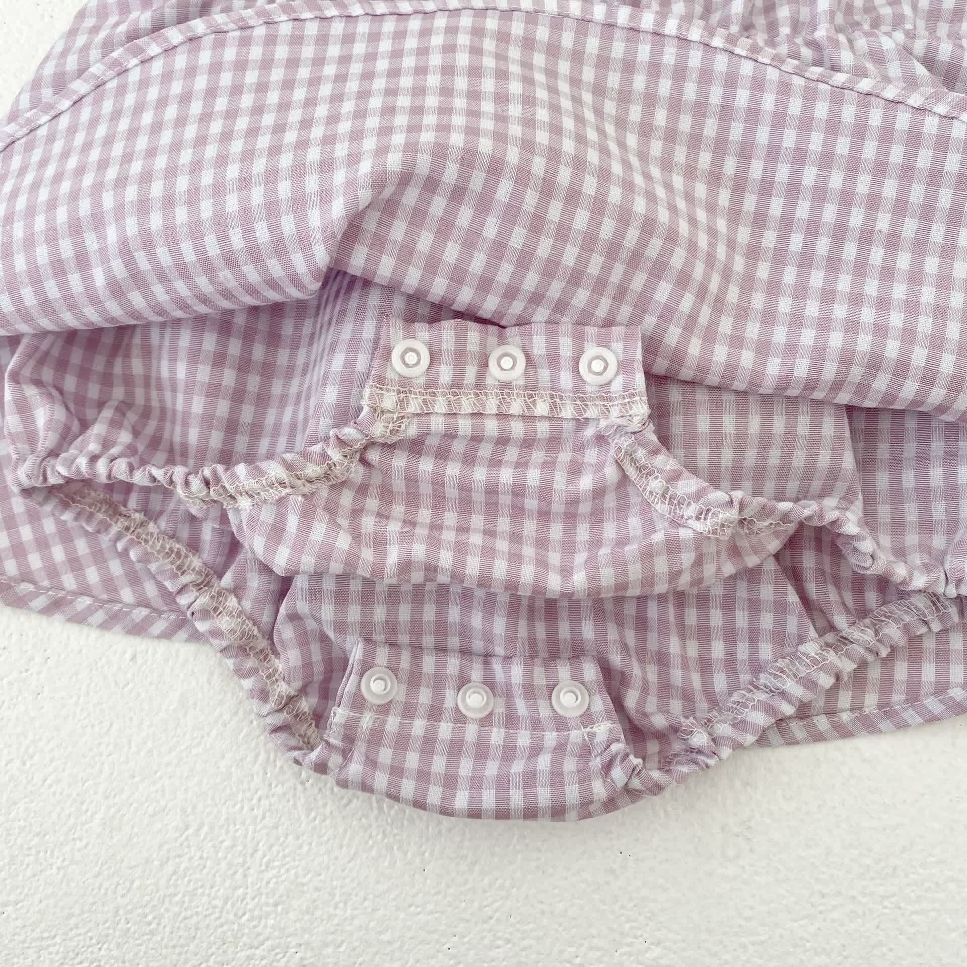Baby Girls Gingham Sleeveless Dress or Hat - image 7