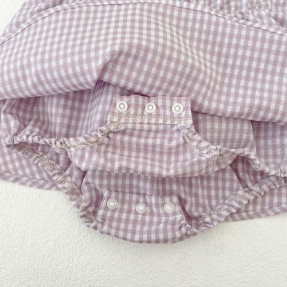 Baby Girls Gingham Sleeveless Dress or Hat - image 7