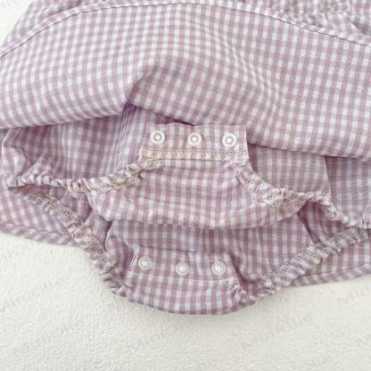 Baby Girls Gingham Sleeveless Dress or Hat - image 7