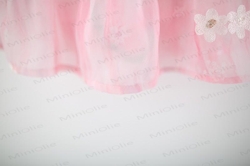 Baby Girls Daisy Print Tulle Sleeveless Dress - image 6