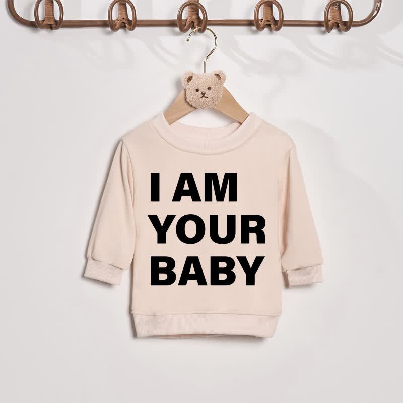I AM YOUR FATHER/BABY Beige Slogan Family Sweatshirt - Beige - Baby Sweatshirt: 2-3T - image 2
