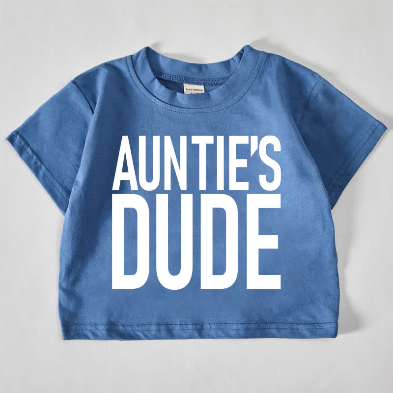 AUNTIE'S DUDE Baby Slogan Blue T-shirt - Blue - 18-24M - image 1