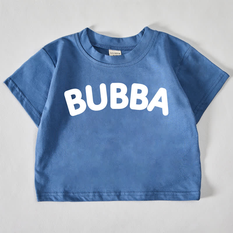 BUBBA Baby Slogan Blue T-shirt - Blue - 18-24M - image 1