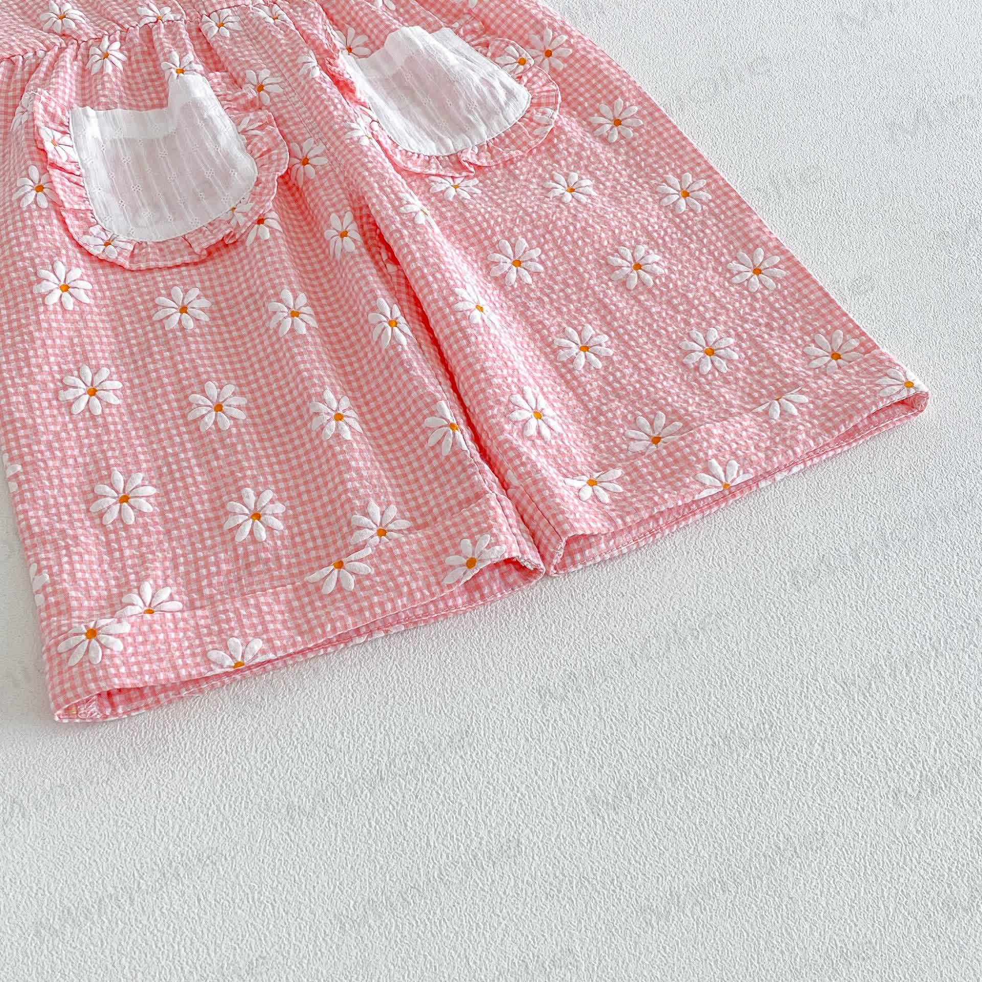 Baby Toddler Girls Daisy Ruffle Tank Top or Floral Overalls or Solid White Shorts  - image 17