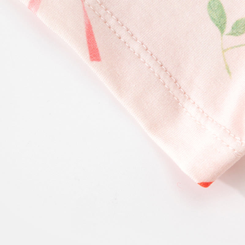 Baby Girl Pink Cherry&Bow Cotton Summer Romper - image 3
