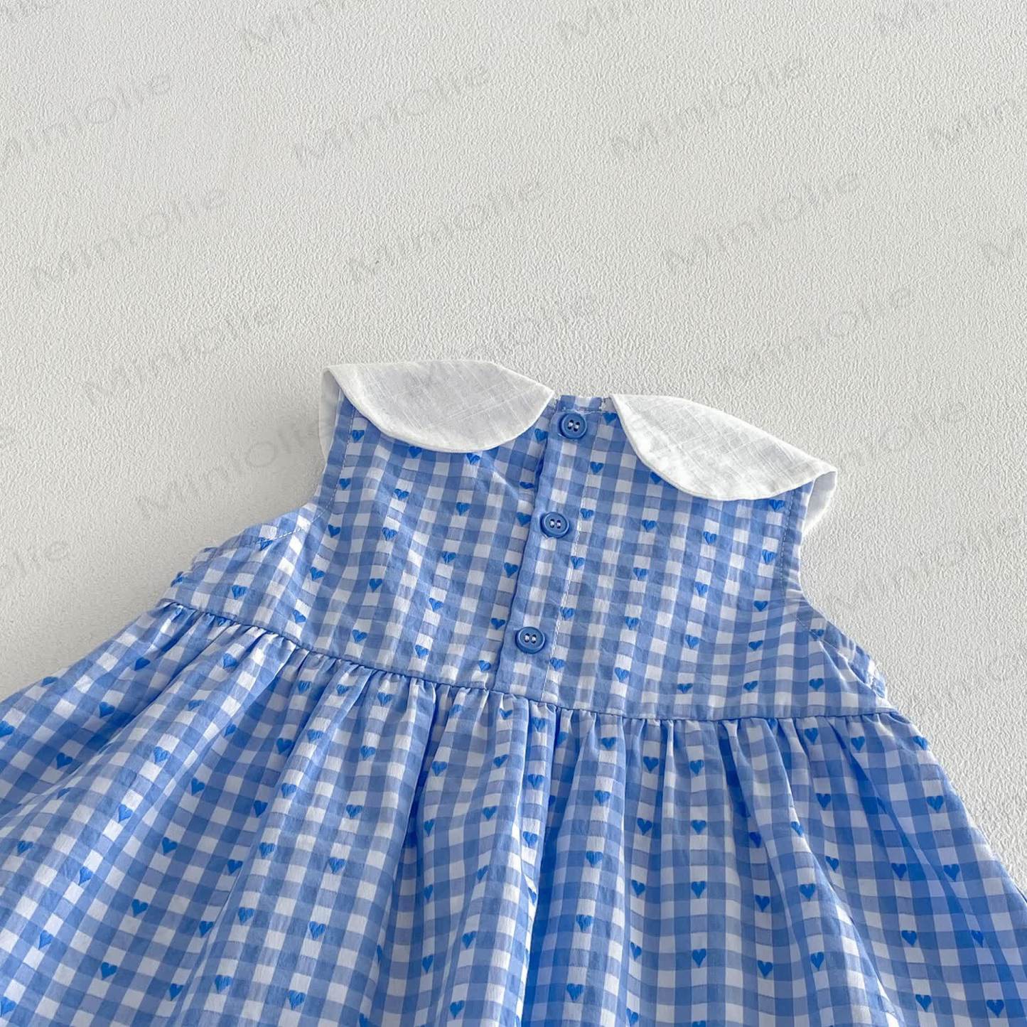 Baby Toddler Girls Gingham Sailor Collar Dress or Bow Vest or Gingham Skirt - image 11