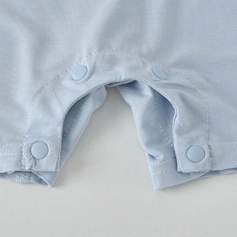 Baby Cartoon Pattern Summer Strap Romper - image 9