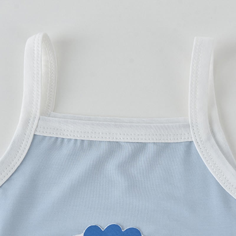 Baby Cartoon Pattern Summer Strap Romper - image 6
