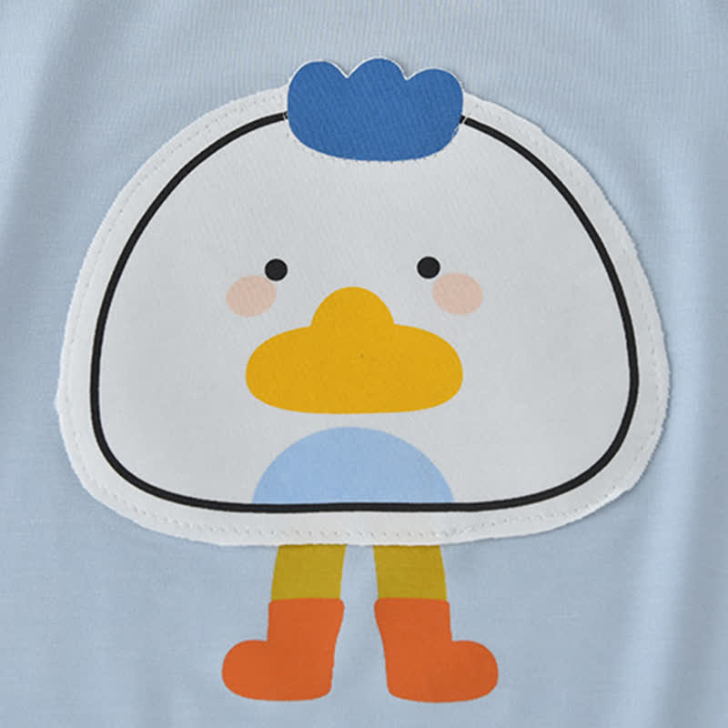 Baby Cartoon Pattern Summer Strap Romper - image 8