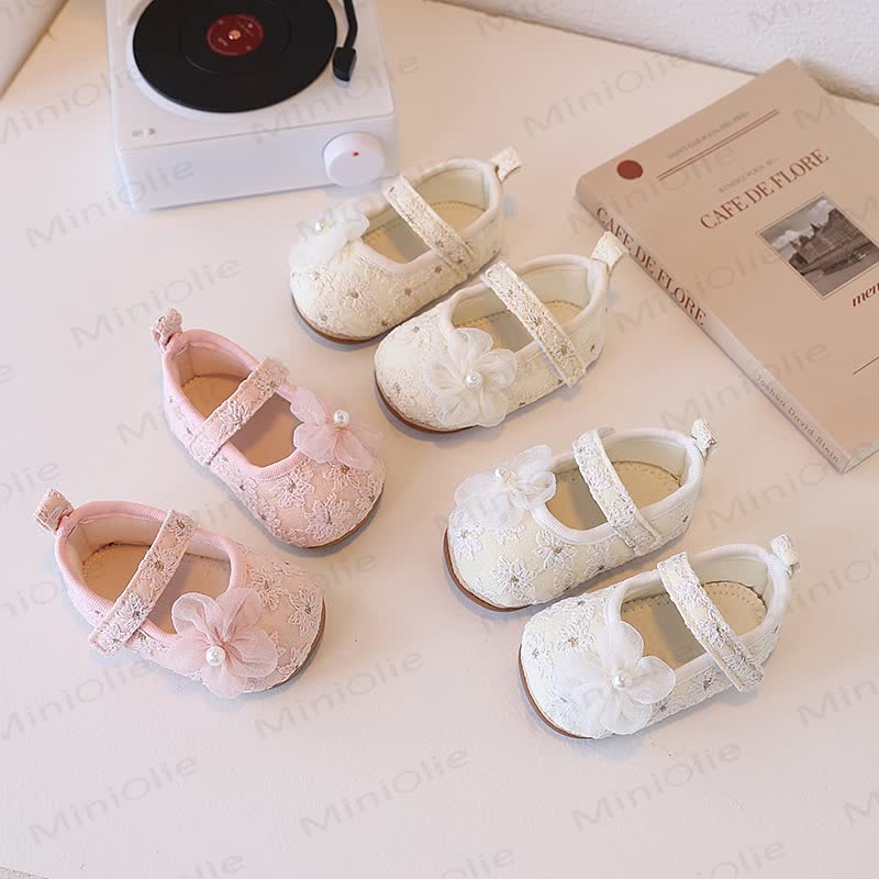Baby Girl Flower Shoes - image 1