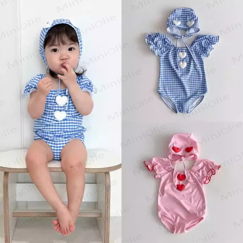 Baby Girls Gingham Swimwear - image 1