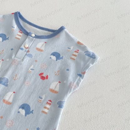 Baby Animal Print Polka Dot Romper - image 7