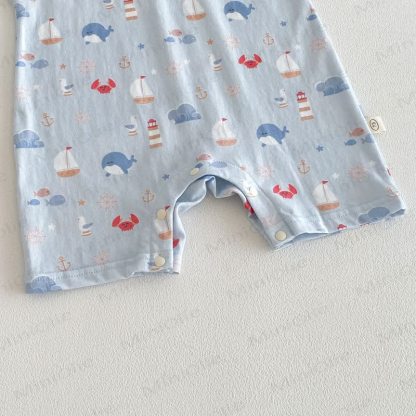 Baby Animal Print Polka Dot Romper - image 9