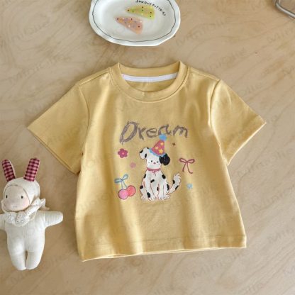Toddler Girls Fairy and Animal Print T-Shirt - Yellow - 8-9T - image 2
