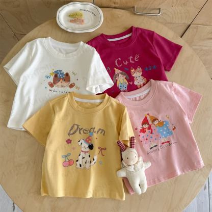 Toddler Girls Fairy and Animal Print T-Shirt - image 1
