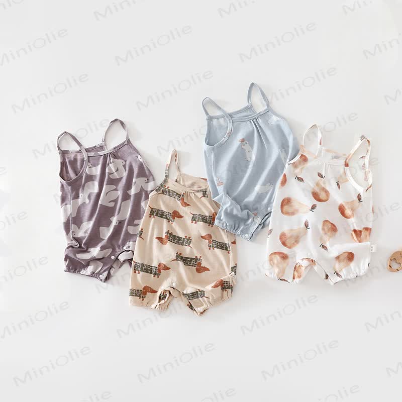 Baby Animal Print Romper - image 1