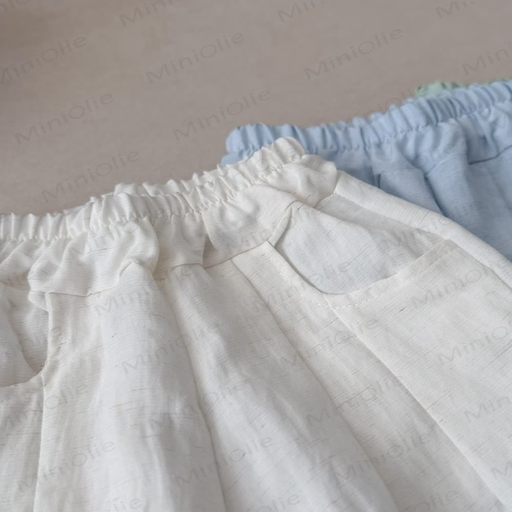 Toddler Kid Summer Solid Color Linen Pants - image 7