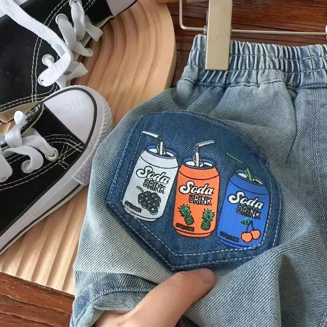 Toddler Boy Solid Color/Stripe Denim Shorts - image 3