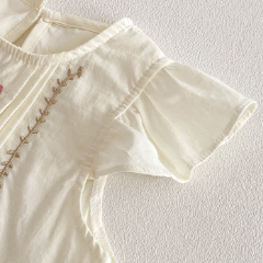 Baby Pink Floral Sleeveless Top and Shorts 2-piece Set - image 5