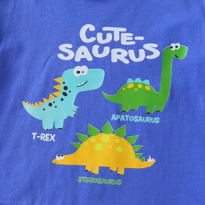 Baby Toddler Boys Dino Print Tee and Denim Shorts and Bag 3-Piece Set - image 10