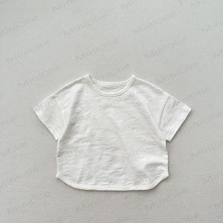 Baby Toddler Solid Color Summer T-Shirt - White - 6-7T - image 7