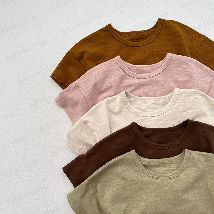 Baby Toddler Solid Color Summer T-Shirt - image 10
