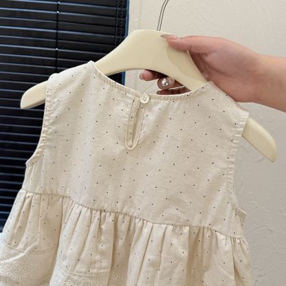 Toddler Girl Dot Sleeveless Top and Pants 2-piece Set - image 5